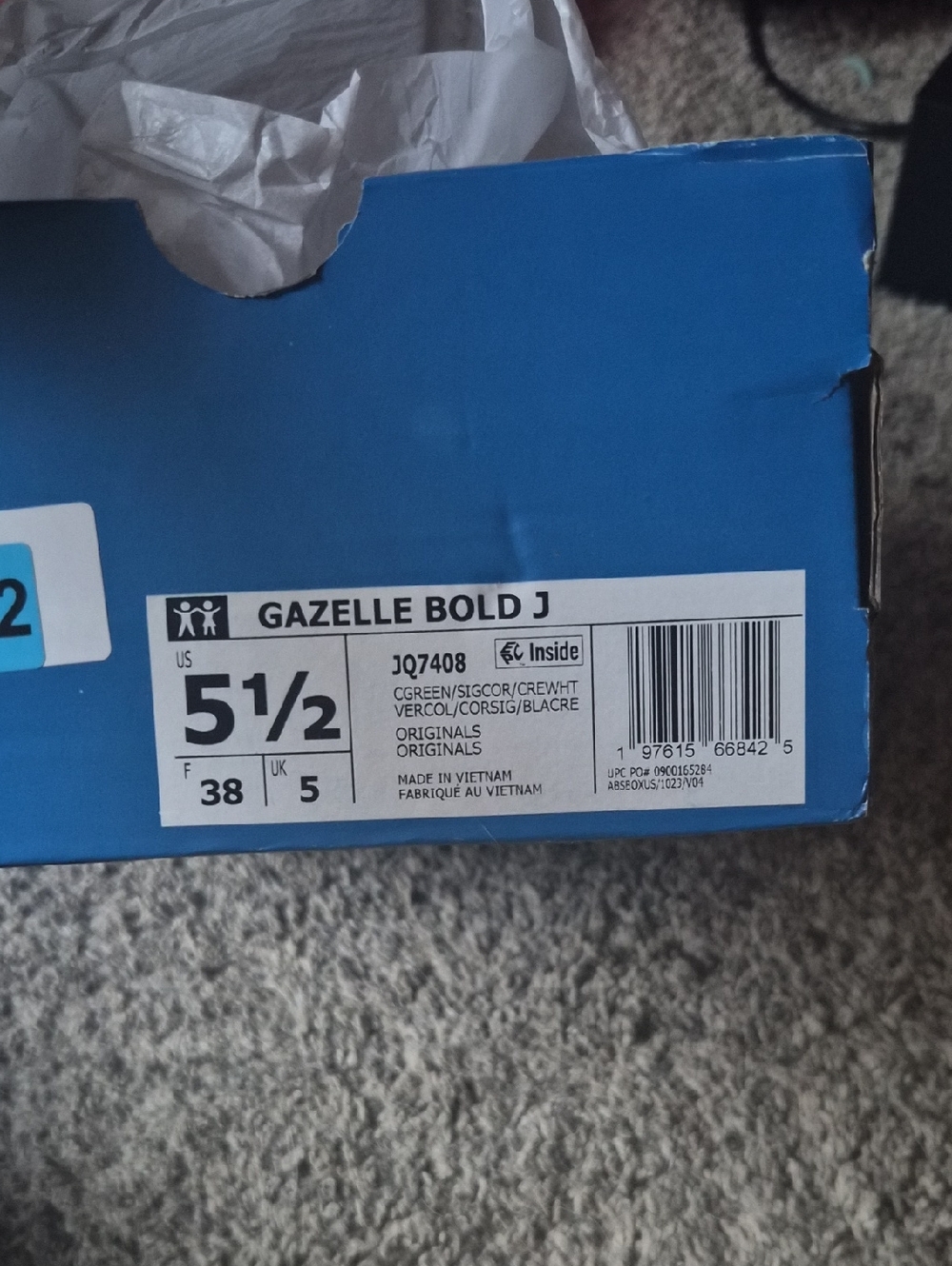 Adidas Gazelles NWT US 5.5 - Picture 4 of 5